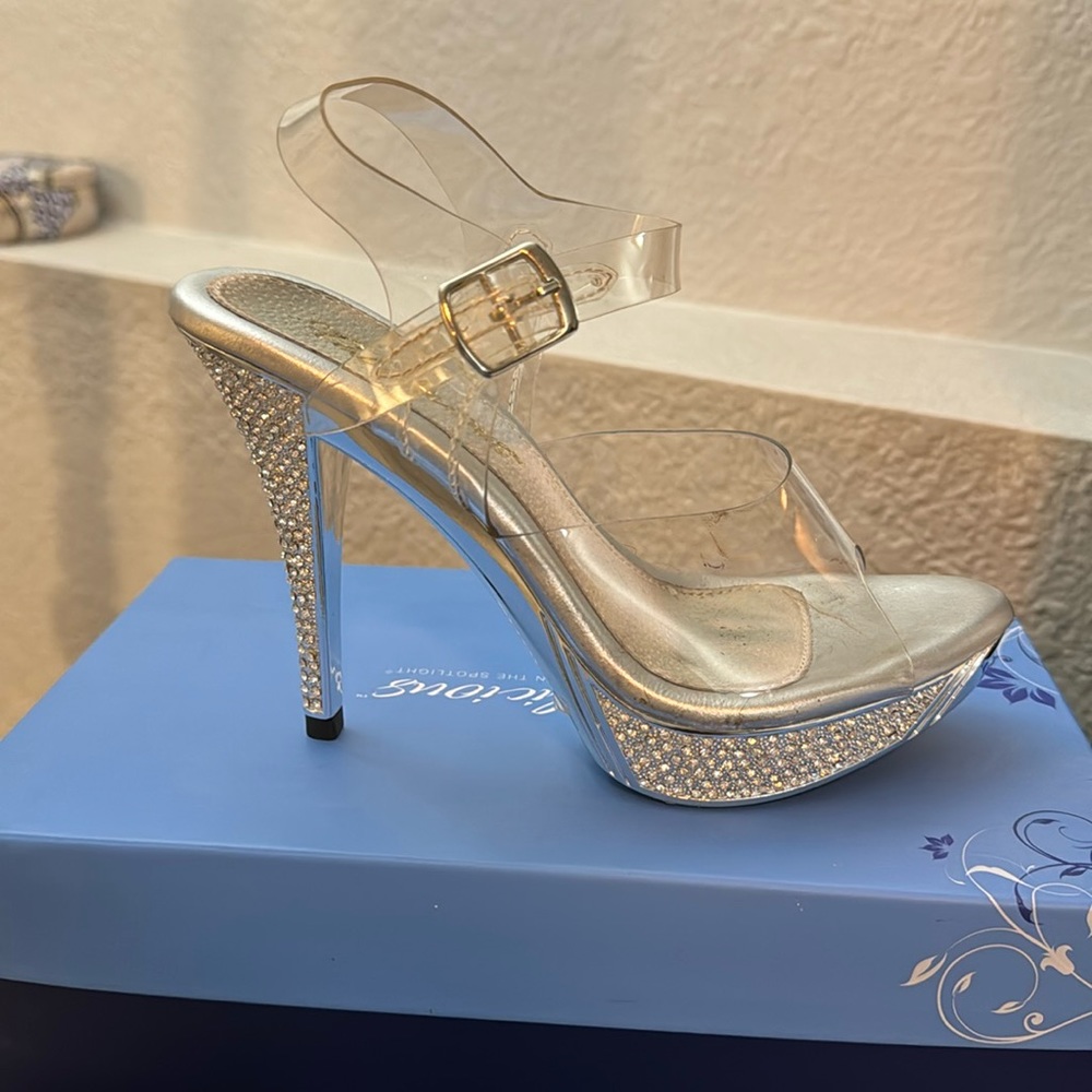 The Shoe Fairy Foxy Rinestone Heels